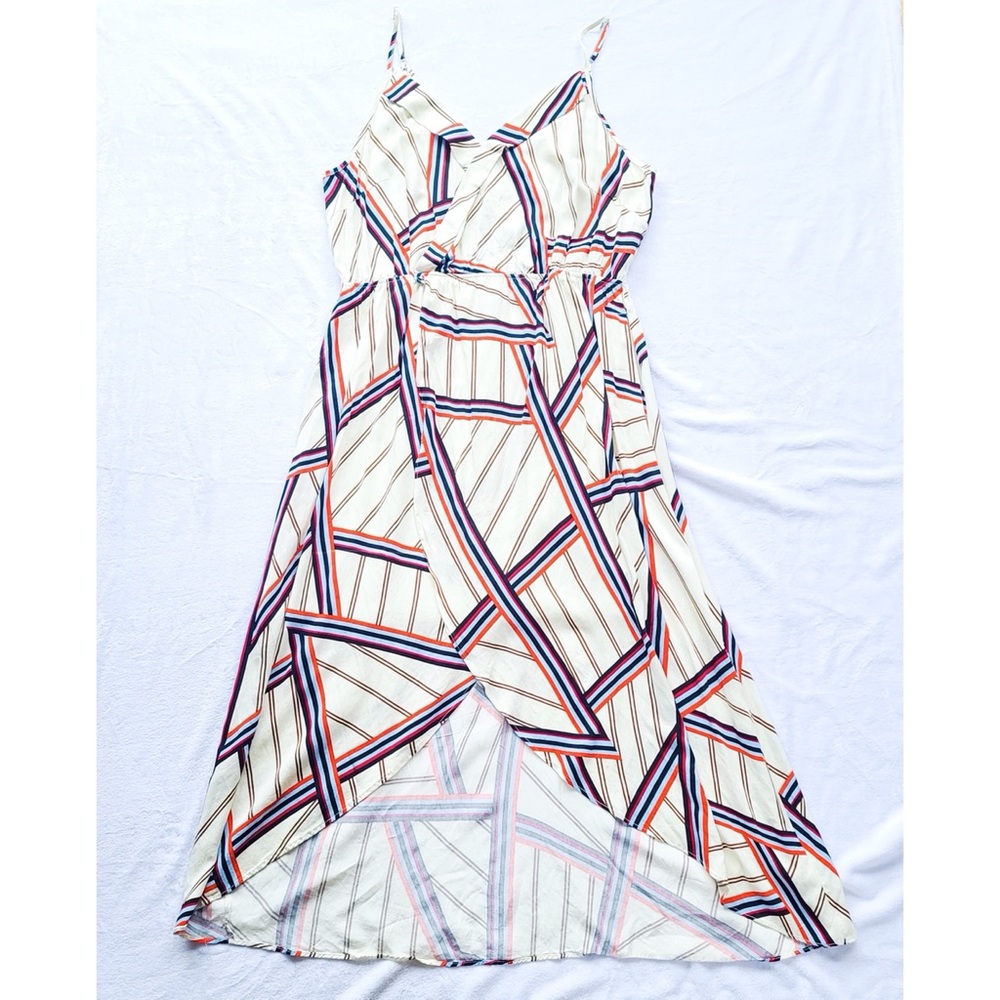 Geometric Pattern High Low Sundress